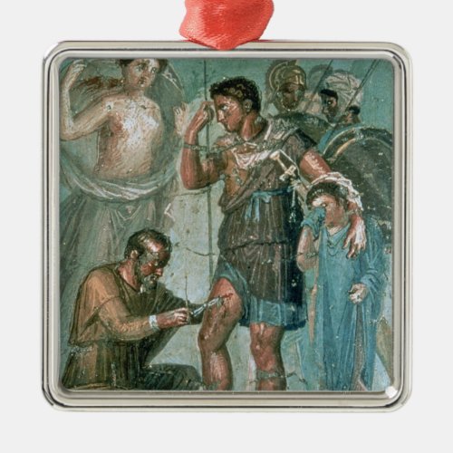 Aeneas injured from Pompeii Metal Ornament