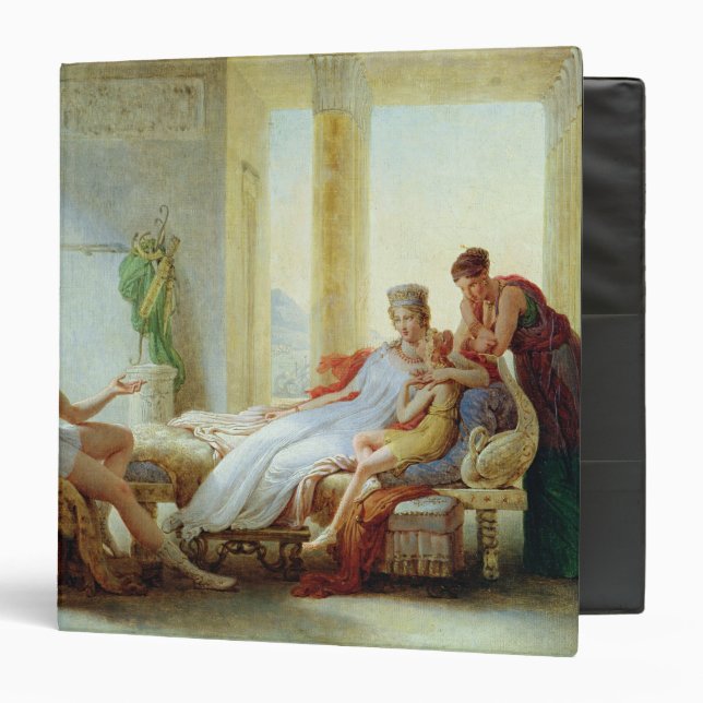 Aeneas telling Dido of the Disaster at Troy 3 Ring Binder (Front/Inside)