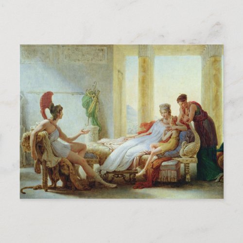 Aeneas telling Dido of the Disaster at Troy Postcard