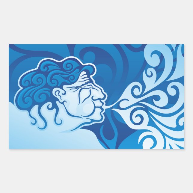 Aeolus Rectangular Sticker (Front)