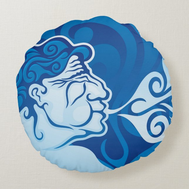 Aeolus Round Pillow (Back)