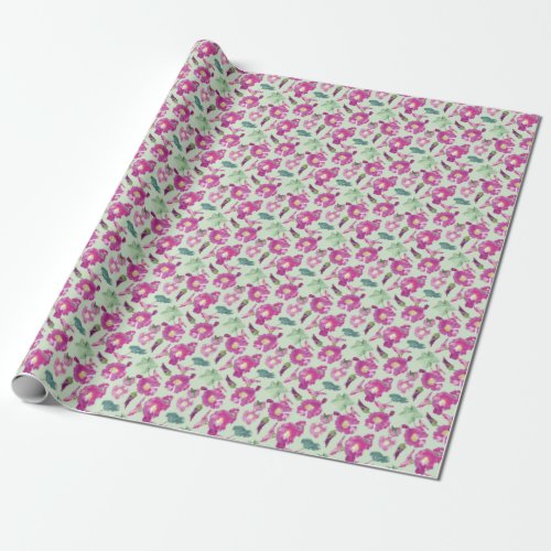 Aeona Hue Pink Wrapping Paper