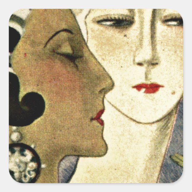 Aer Deco Ladies Square Sticker (Front)