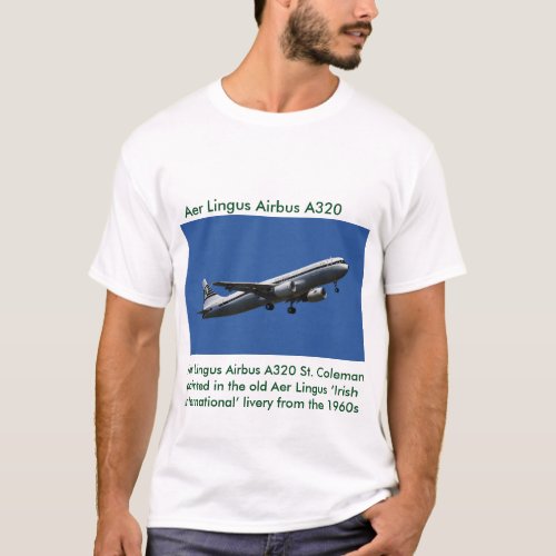 Aer Lingus Airbus A320  image for mens t_shirt