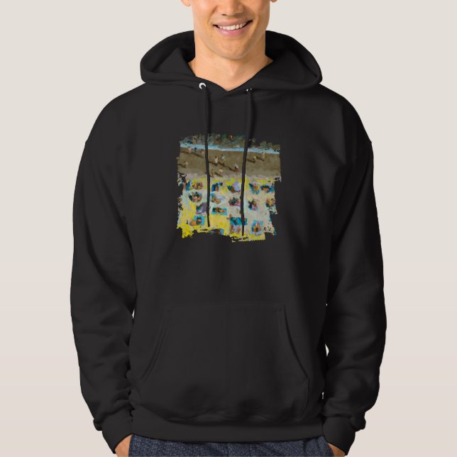 Aerial Beach People Hoodie (Front)