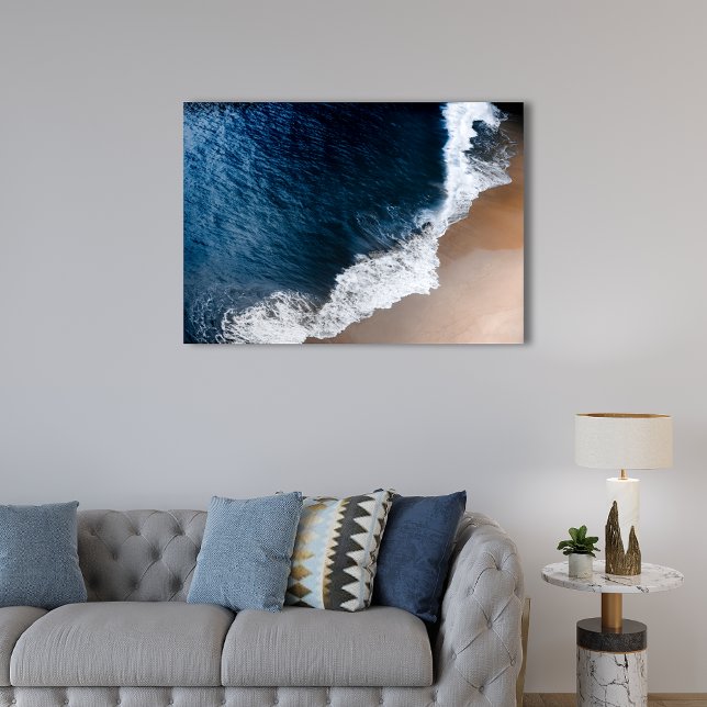 Aerial Beach View Bali Indonesia Faux Canvas Print (Creator Uploaded)