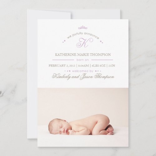 Aerial Birth Announcement