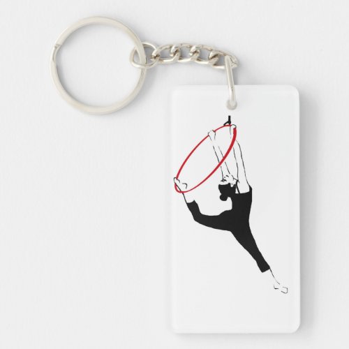 Aerial Dance Keychain __ Aerial Silks  Hoop