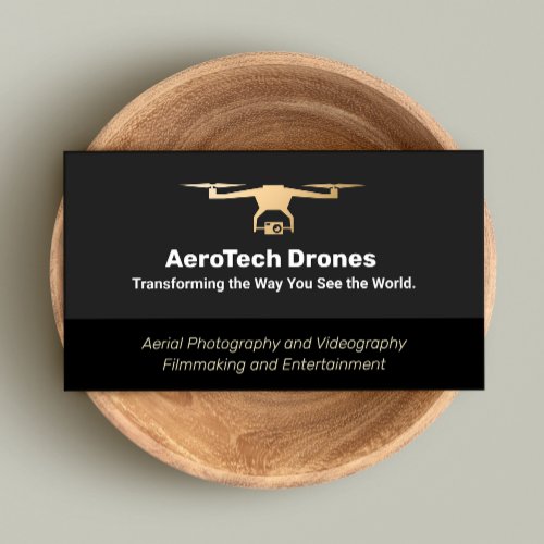 Aerial Drone Photography and Videography Service Business Card
