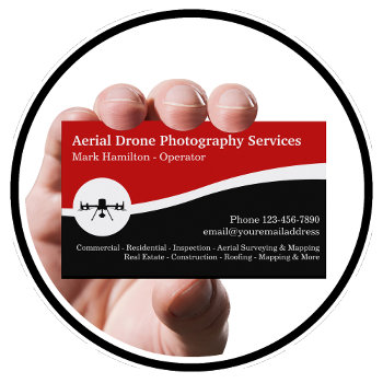 Aerial Drone Photography New Business Cards by Luckyturtle at Zazzle