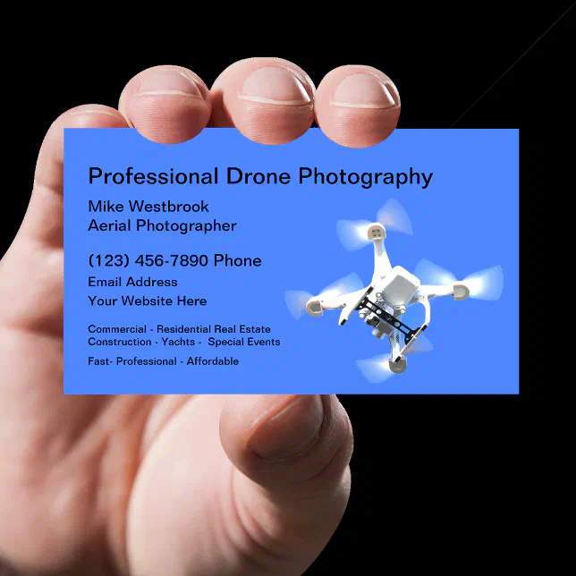 Aerial Drone Photography Professional Business Card Zazzle