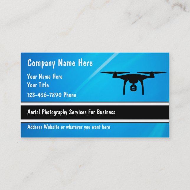 Aerial Drone Photography Services Business Card Zazzle