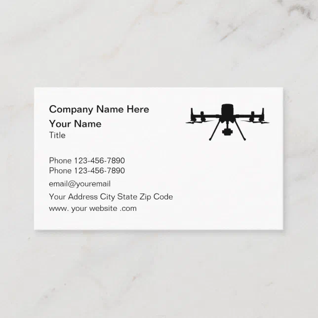 Aerial Drone Photography Videography Business Card Zazzle