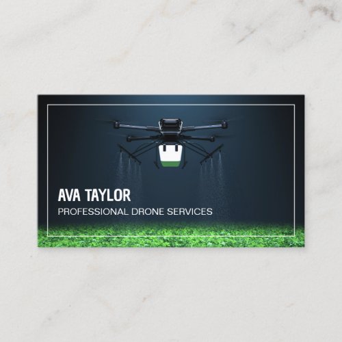 Aerial Drone UAV Services Business Card