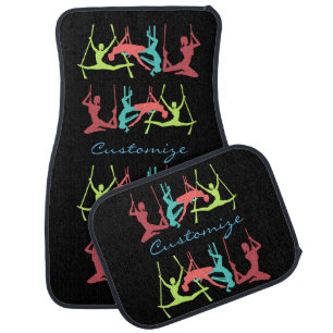 Aerial Fitness Poses Thunder_Cove Car Floor Mat