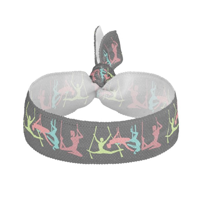 Aerial Fitness Poses Thunder_Cove Elastic Hair Tie (Front)