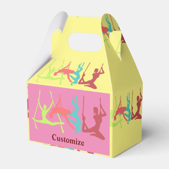 Aerial Fitness Poses Thunder_Cove Favor Boxes (Front Side)