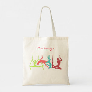 Aerial Fitness Poses Thunder_Cove Tote Bag