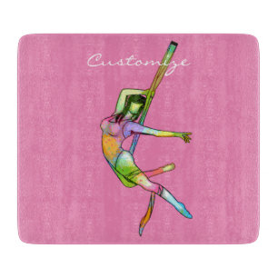 Aerial Fitness Yoga Thunder_Cove Cutting Board