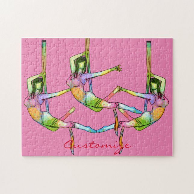 Aerial Fitness Yoga Thunder_Cove Jigsaw Puzzle (Horizontal)