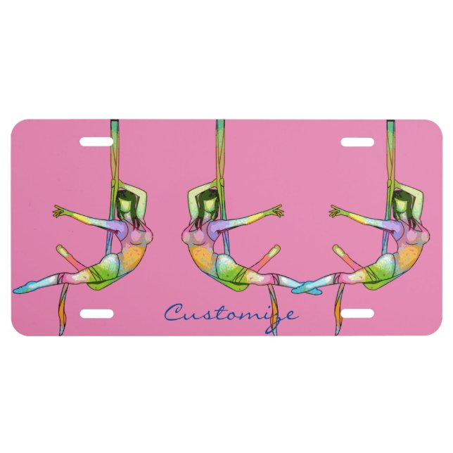 Aerial Fitness Yoga Thunder_Cove License Plate (Front)