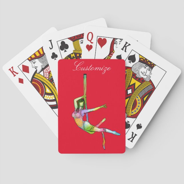 Aerial Fitness Yoga Thunder_Cove Poker Cards (Back)