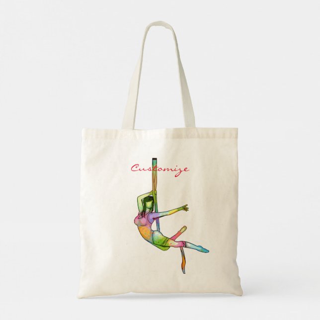 Aerial Fitness Yoga Thunder_Cove Tote Bag (Back)