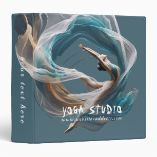 Aerial flying Air Yoga Instructor Pilates Fitness 3 Ring Binder