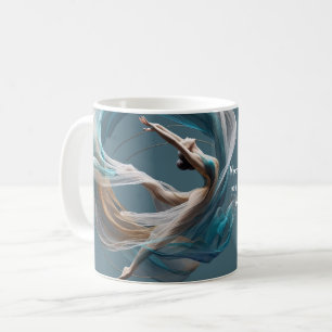 Aerial flying Air Yoga Instructor Pilates Fitness Coffee Mug