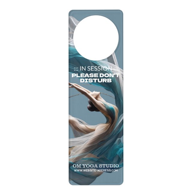 Aerial flying Air Yoga Instructor Pilates Fitness Door Hanger (Front)