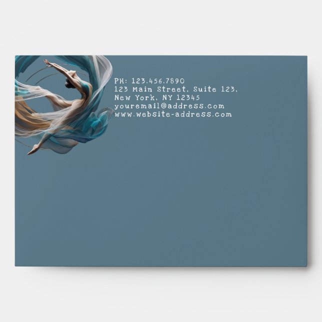 Aerial flying Air Yoga Instructor Pilates Fitness Envelope (Front)