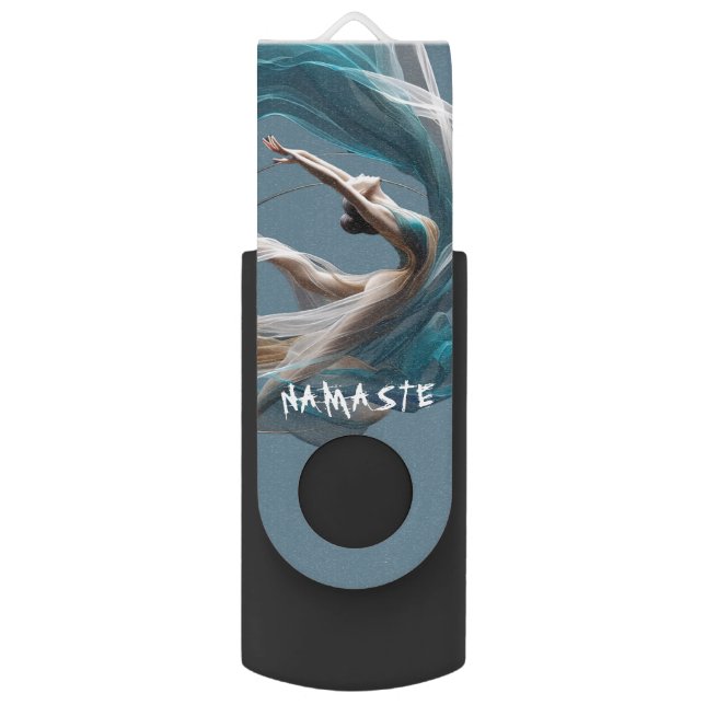 Aerial flying Air Yoga Instructor Pilates Fitness Flash Drive (Front Vertical)