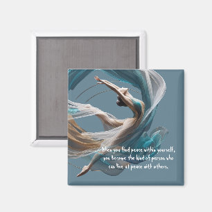 Aerial flying Air Yoga Instructor Pilates Fitness Magnet