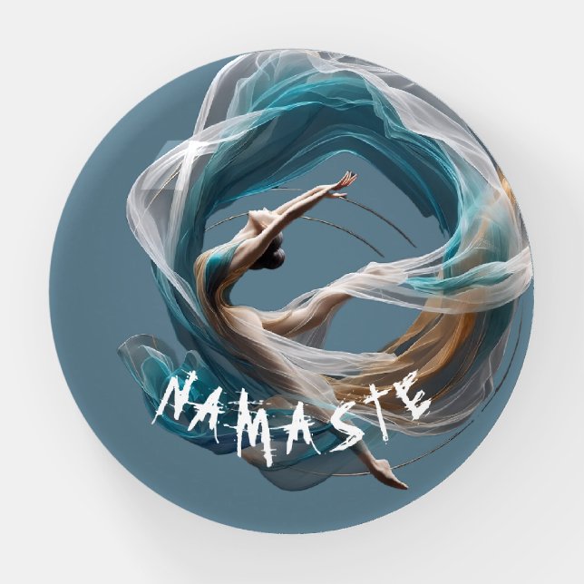 Aerial flying Air Yoga Instructor Pilates Fitness Paperweight (Front)