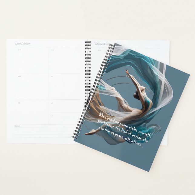 Aerial flying Air Yoga Instructor Pilates Fitness Planner (Display)