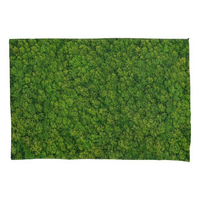Aerial forest view, top view, copy space. pillow case (Front)