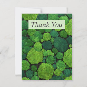 Aerial Green Tree Tops Thank You Card