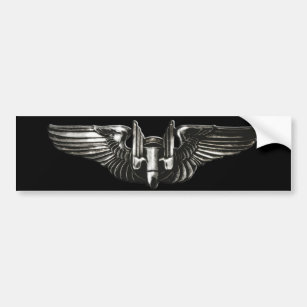 Aerial Gunner Wings Bumper Sticker