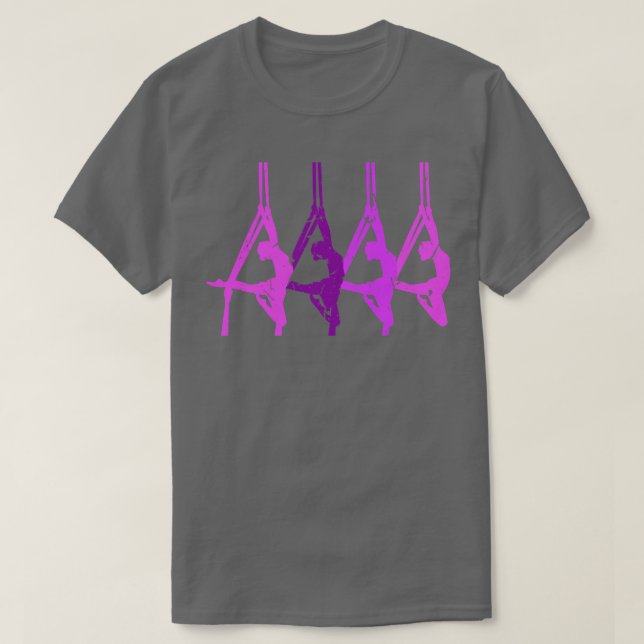 Aerial Gymnastic Aerialist Silks Dancer T-Shirt (Design Front)