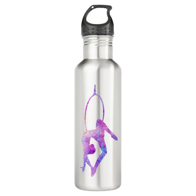 Aerial Hoop Gazelle Stainless Steel Water Bottle (Front)