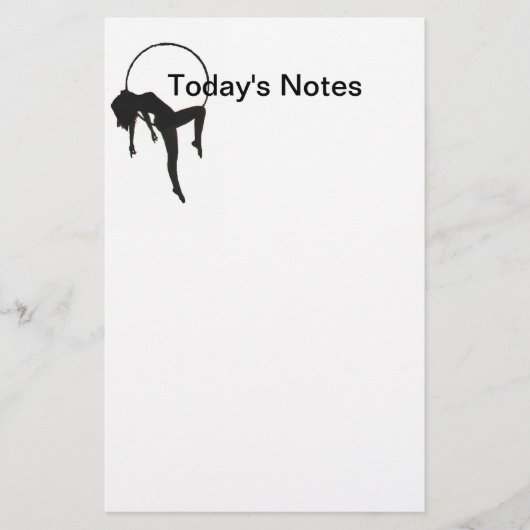 Aerial Hoop Lyra Notepad (Front)