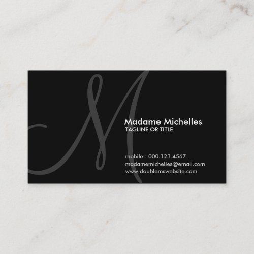aerial initial business card template