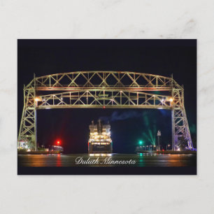 Aerial Lift Bridge and Algoma Transport Postcard