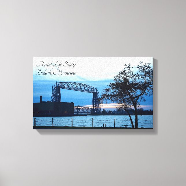 Aerial Lift Bridge Duluth, Minnesota Print Canvas (Front)