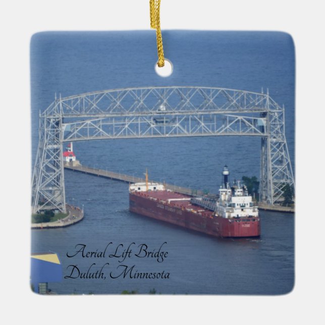 Aerial Lift Bridge Ornament  (Front)