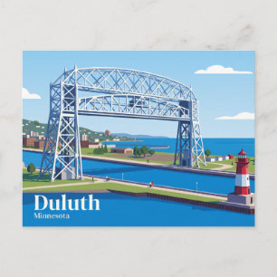 Aerial Lift Bridge USA Postcard