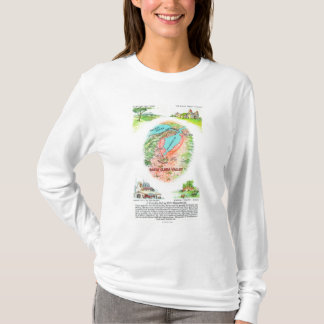 Aerial Map of Santa Clara County with Sites T-Shirt