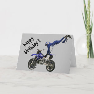aerial motocross birthday card