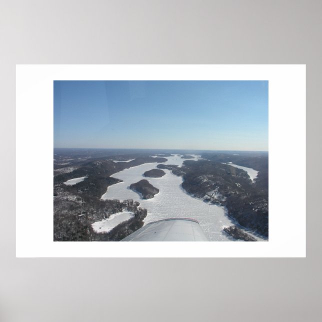 Aerial of Candlewood Lake Poster (Front)