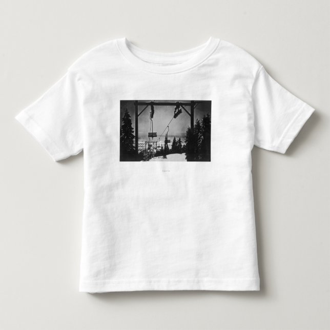 Aerial of City from Crouse Mountain Chairlift Toddler T-shirt (Front)